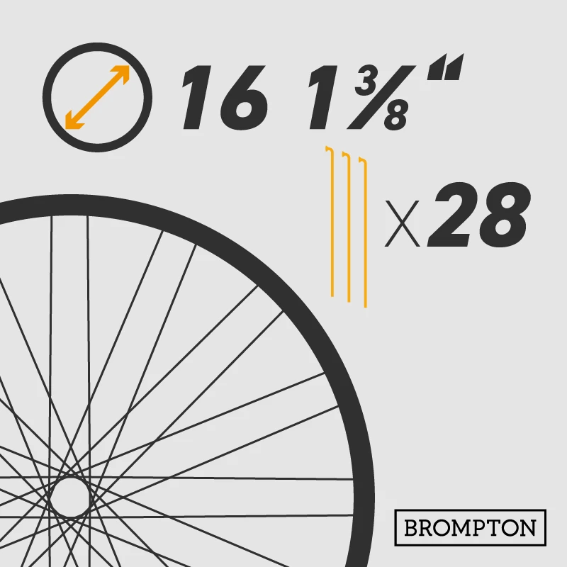 Felge (Brompton) 16 1 3/8 Zoll Für 28 Speichen - Image 2