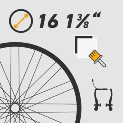 Felge (Brompton) 16 1 3/8 Zoll Für 28 Speichen